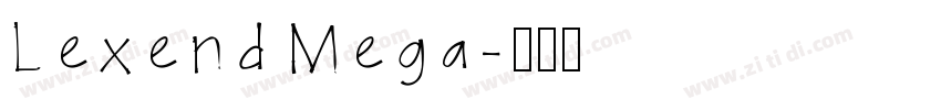Lexend Mega字体转换